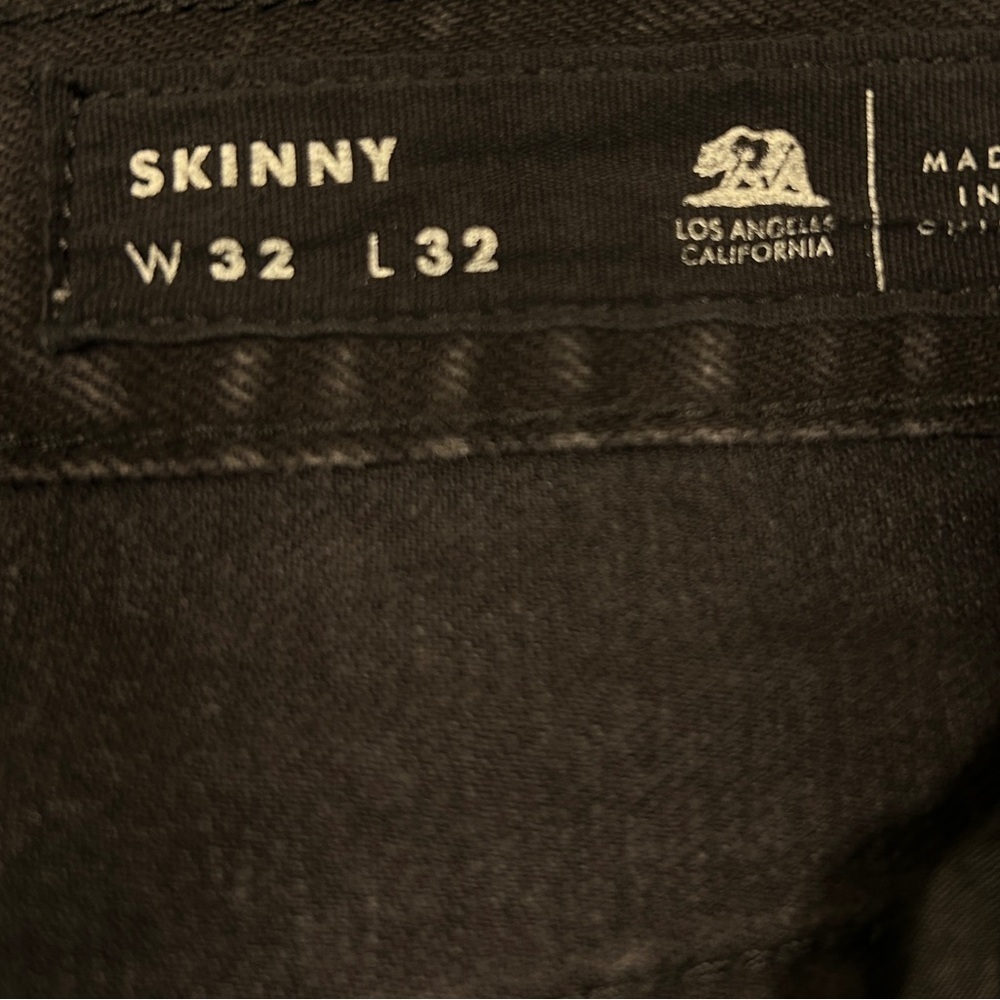 Bullhead Denim Co Men Black Ripped Distressed Skinny Jeans Size 32x32 - Picture 7 of 7